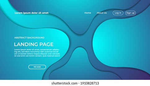 blue website background. abstract landing page background