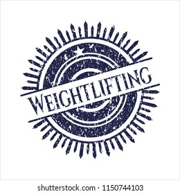 Blue Weightlifting distress rubber texture