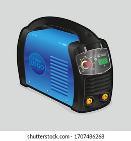 Blue welding machine with protective glass