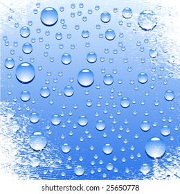 Blue wet surface. Vector illustration.