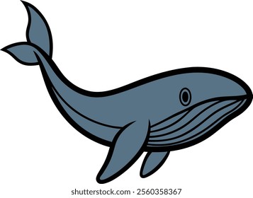 blue whale design art illustrator eps vector