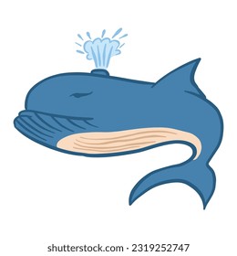 Blue Whale ,good for graphic design resources, prints, posters, children books, and more.