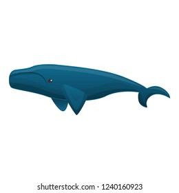 Blue whale icon. Cartoon of blue whale vector icon for web design isolated on white background