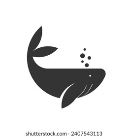 blue whale icon sea fish shark fish