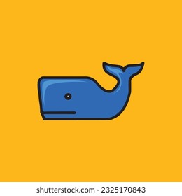 The Blue Whale icon is suitable for your cool logo