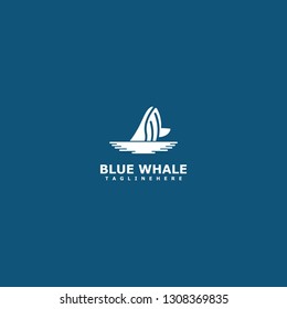 Blue Whale Logo Company - Vector