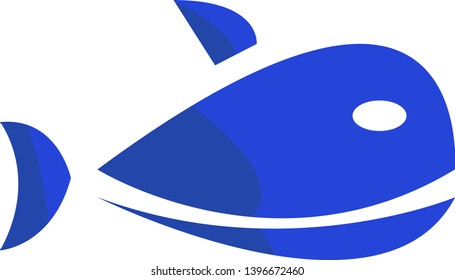 Blue Whale Logo Design Concept Inhabitants Stock Vector (Royalty Free ...