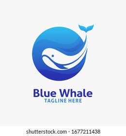 Blue whale logo design inspiration