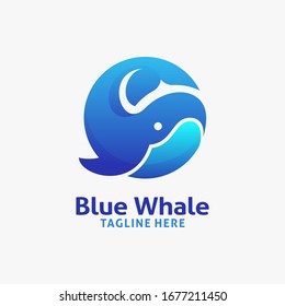 Blue whale logo design inspiration