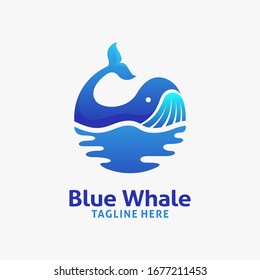 Blue whale logo design inspiration