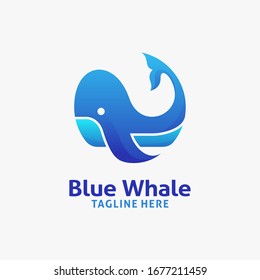 Blue whale logo design inspiration