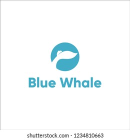 blue whale tail vector illustration