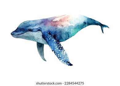 Blue whale vector art