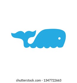 blue  whale, vector icon