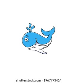 blue whale vector illustration design
