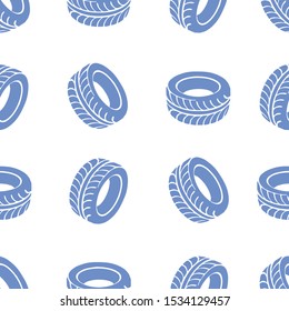 blue wheels pattern seamless automobile