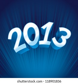Tarjeta vectorial azul y blanco 2013