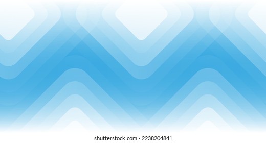 Blue and White 3D Translucent Geometric Shapes - Abstract Background Design Template, Vector Applicable for Web, Technology or Science, Base for Presentations, Posters, Placards, Covers or Brochures