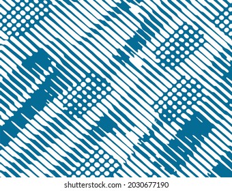 Blue and white abstract and artistic pattern 