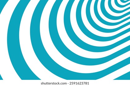 A blue and white abstract background. Bright blue circled background. An abstract background with circles. A bright spiral texture.