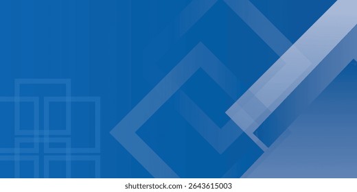 Blue and white abstract background. Modern blue abstract square box line background for presentation design, banner, flyer and business card vector eps 10