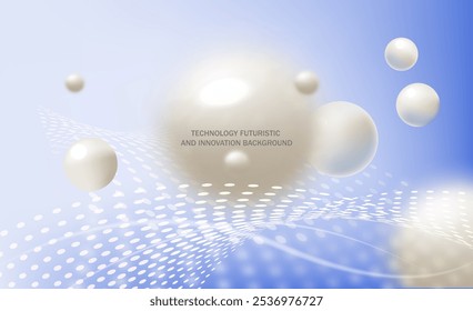 abstrakte blaue und weiße Hintergrundtechnologien futuristische Vektorgrafik
