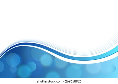 Blue and white abstract background vector 
