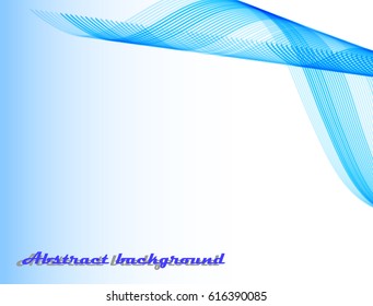 blue and white abstract background with blue waves
