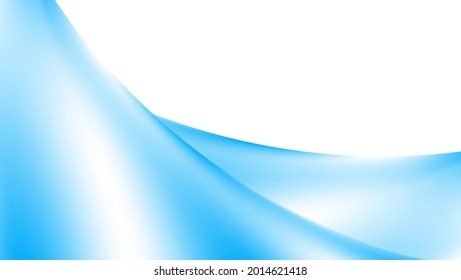 blue white abstract background with wavy shape