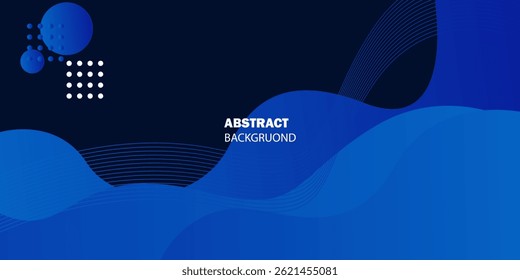 Fondo fluido Abstractas azul y blanco con semitono
