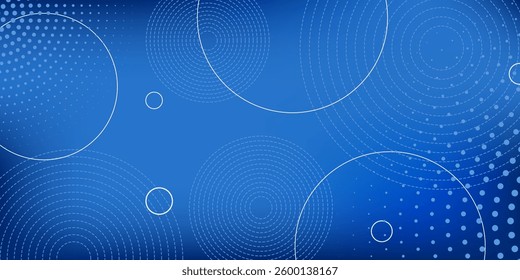 Blue and white abstract geometric gradient background with shapes. modern concept