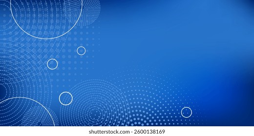 Blue and white abstract geometric gradient background with shapes. modern concept