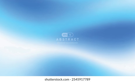 Blue and white abstract gradient background with smooth transitions and calming effect. Ideal for modern designs and digital art projects.