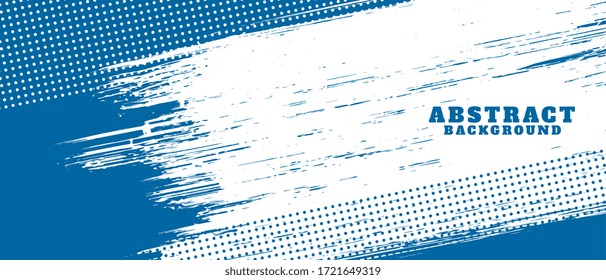 blue and white abstract grunge texture background design