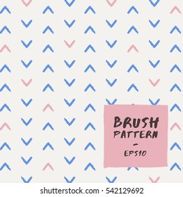 Blue and White Abstract Hand Drawn Pattern : Vector Illustration