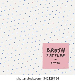 Blue and White Abstract Hand Drawn Pattern : Vector Illustration