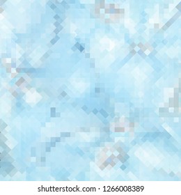 Blue and white abstract low-poly. Vector 3D design template. Geometric background with ice texture.