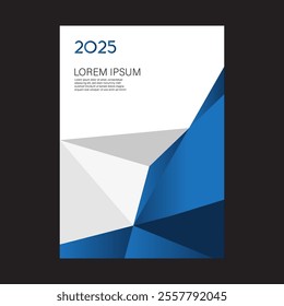 Blue and white abstract modern poster or vertical background vector set. A4 resolution shaped elegant cover design for brochure, book, flyer, poster, background, banner, annual report presentation.