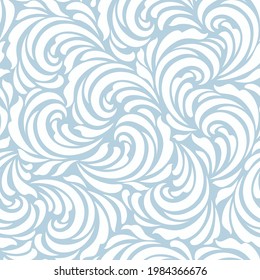 Blue and white  abstract seamless  pattern