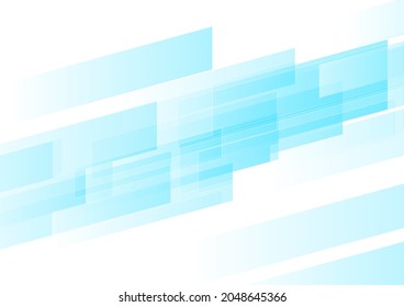 Blue and white abstract tech geometric background. Vector design