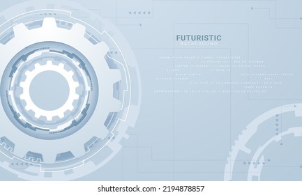Fondo de tecnología de resumen blanco azul