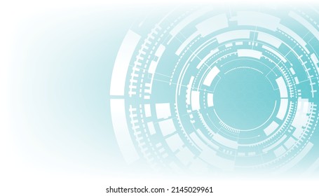 Fondo de tecnología abstracta azul blanco.Diseño tecnológico.Fondo de círculo blanco y azul.