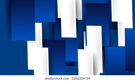 Abstrakte Vektordesign-Illustration in Blau-Weiß