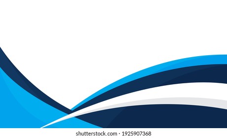 blue and white abstract wave background for corporate poster, banner, and flyer.