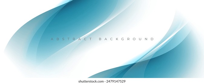 blue and white abstract wave background. great for banner, presentation, poster, wallpaper, etc.