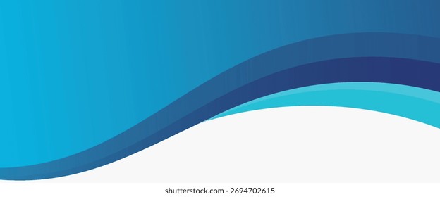 fundo de forma ondulada abstrata azul e branco, vetor Eps10.