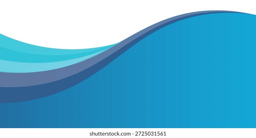 fondo ondulado abstracto azul y blanco de la forma, Vector Eps10.