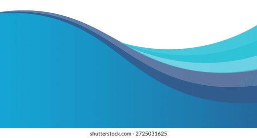 fondo ondulado abstracto azul y blanco de la forma, Vector Eps10.
