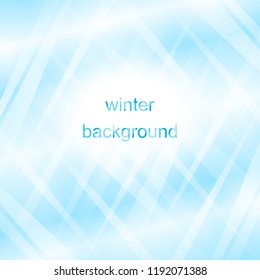 Blue white abstract winter cold background vector illustration, creative business design templates