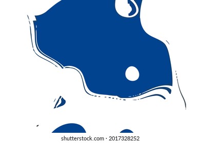 Blue and white background. Abstract vector. Moving waves design. Fluid geometry. 2D rendering digital illustration.